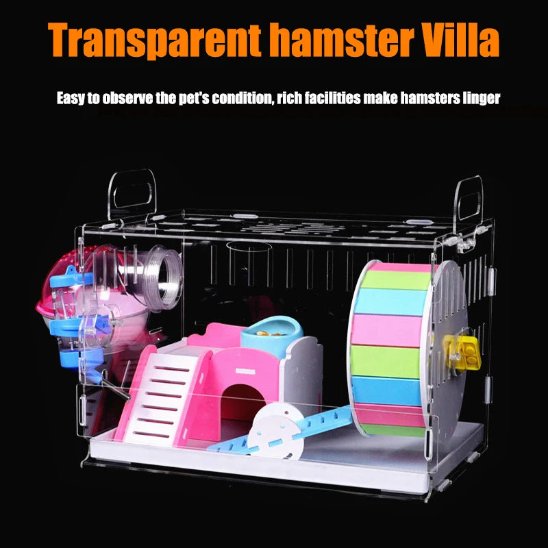 Drawer Type Acrylic Hamster Cage