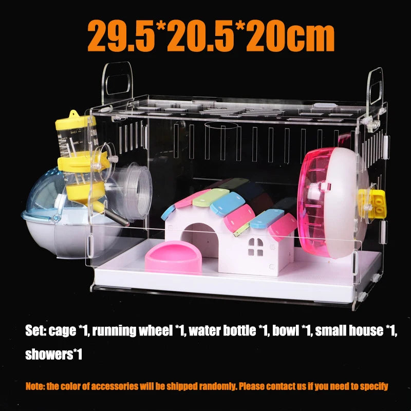 Drawer Type Acrylic Hamster Cage
