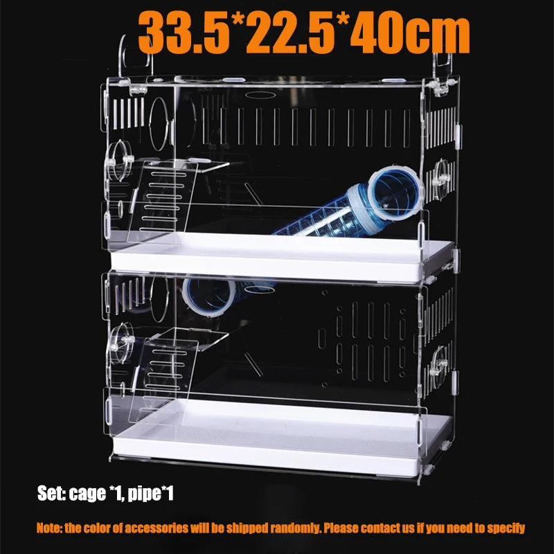Drawer Type Acrylic Hamster Cage