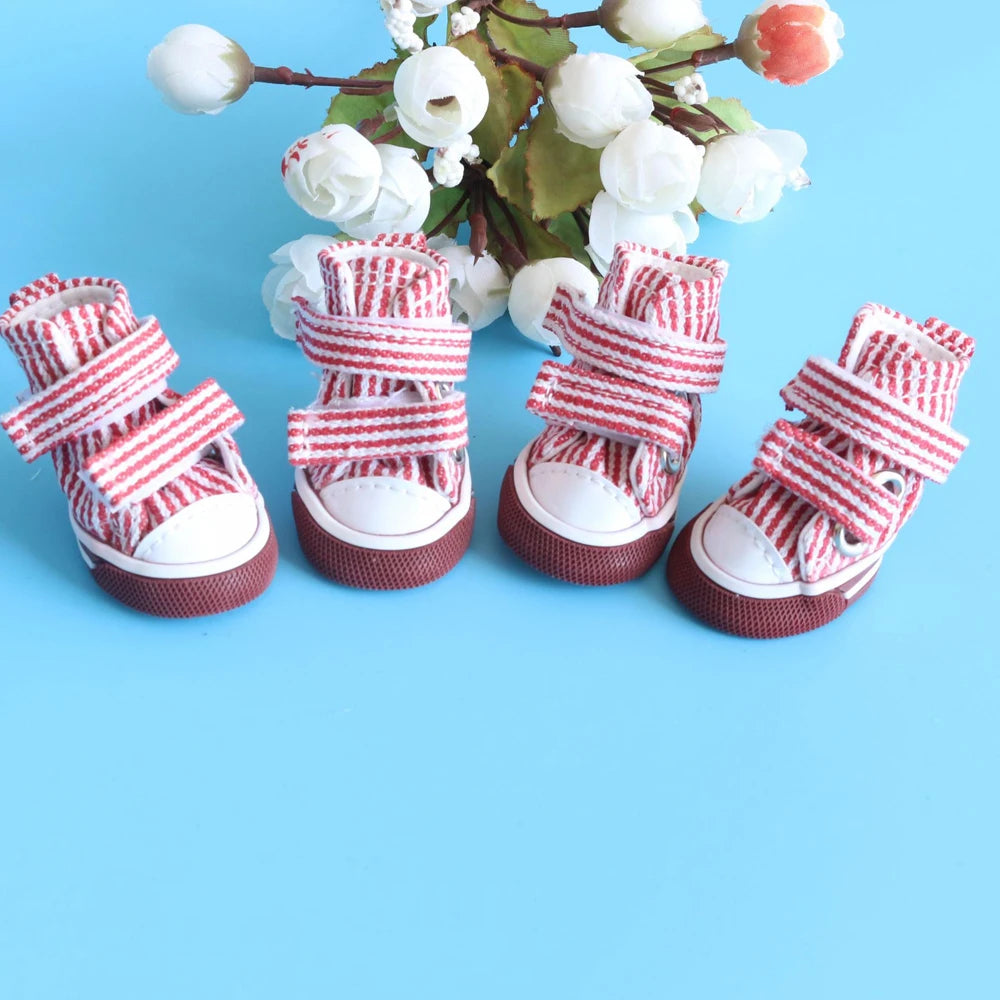 4 Pcs Puppy Pet Dog Anti-slip Shoes