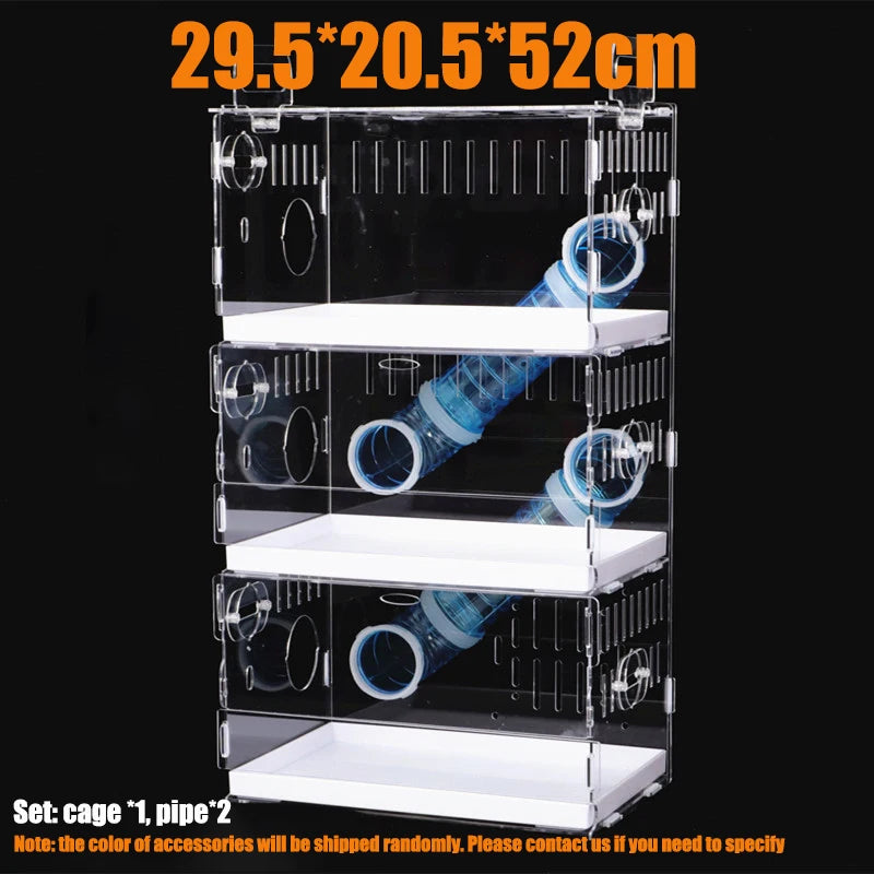 Drawer Type Acrylic Hamster Cage