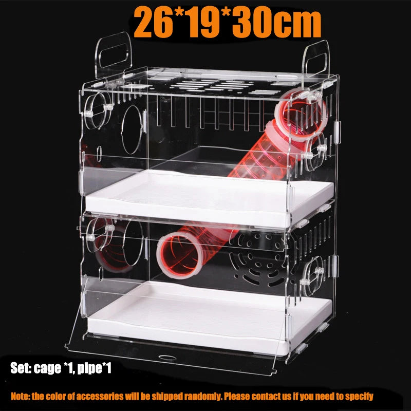 Drawer Type Acrylic Hamster Cage