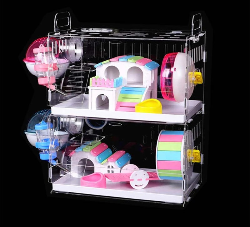 Drawer Type Acrylic Hamster Cage