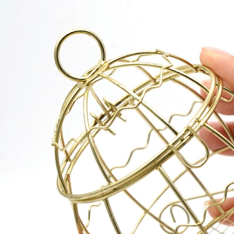 1pcs Gold Bird Cage Outdoor