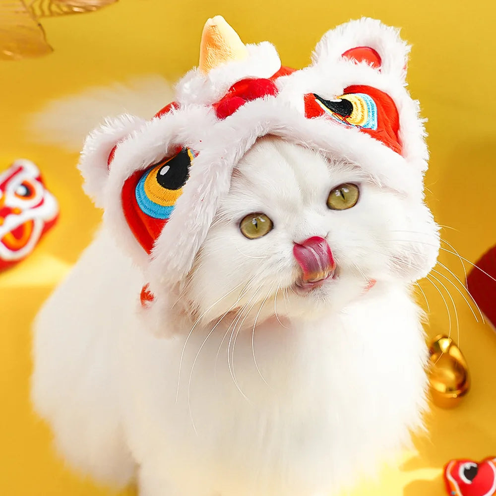 Pet New Year's Tiger or Halloween costume Hat