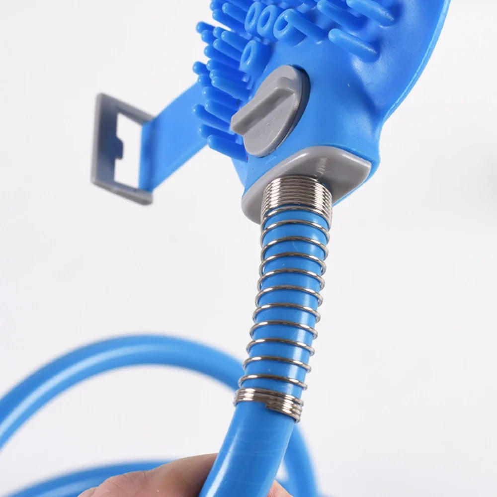 Dog Shower Nozzle Silicone Massage Tool