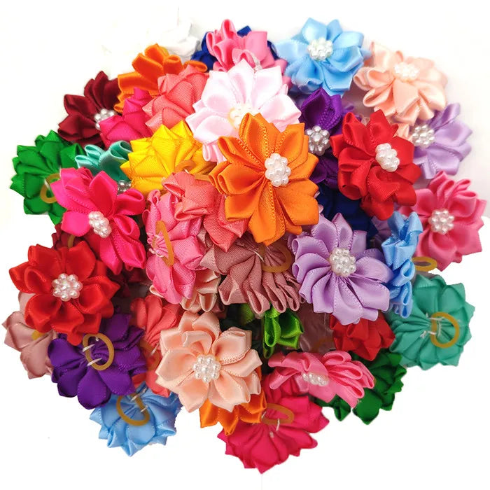 20pcs/lot Pet Dog Cat Hair Bows