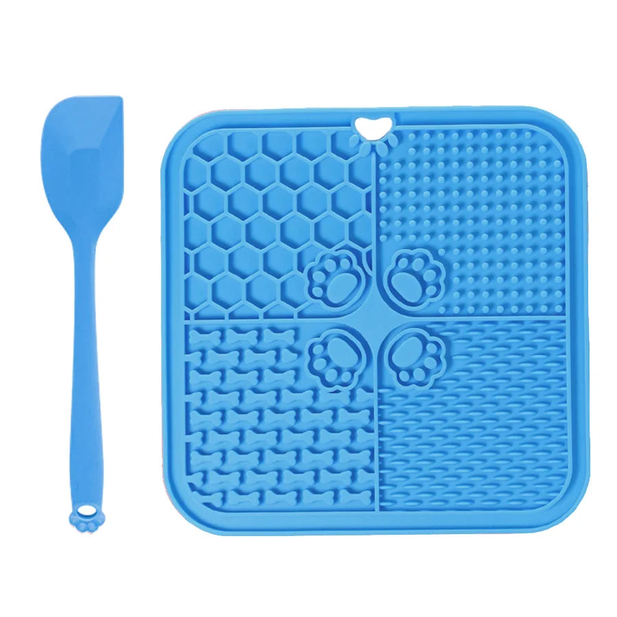 11 Colors Pet Slow Feeding Mat With Spatula