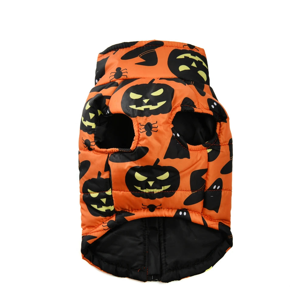 Halloween Dog Clothes Winter Warm Puppy Vest