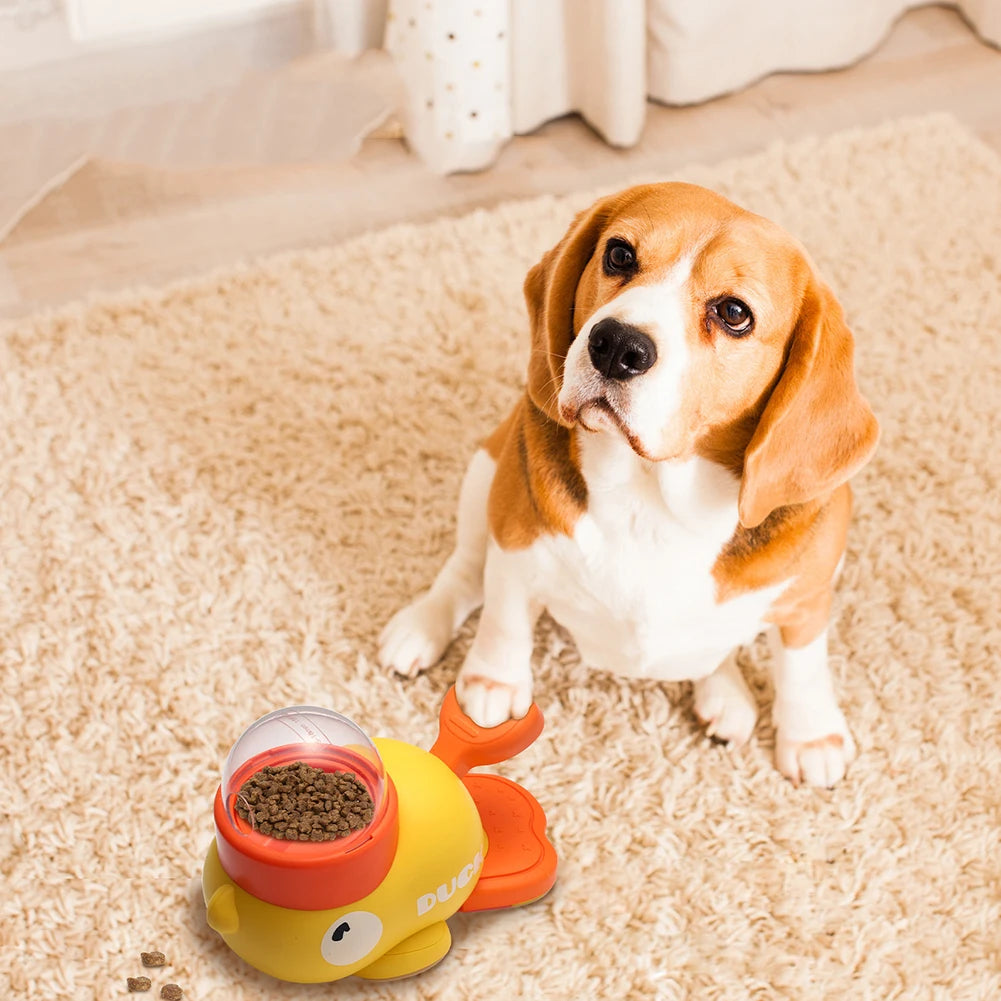 Yellow Duck Pet Automatic Feeder