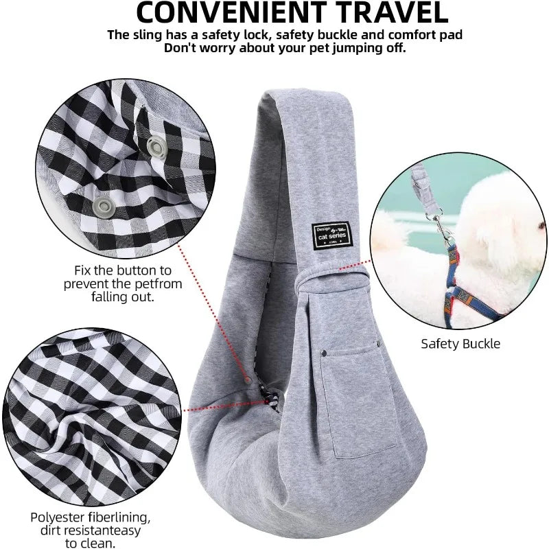 Cotton Comfortable Dog Crossbody Shoulder Bag