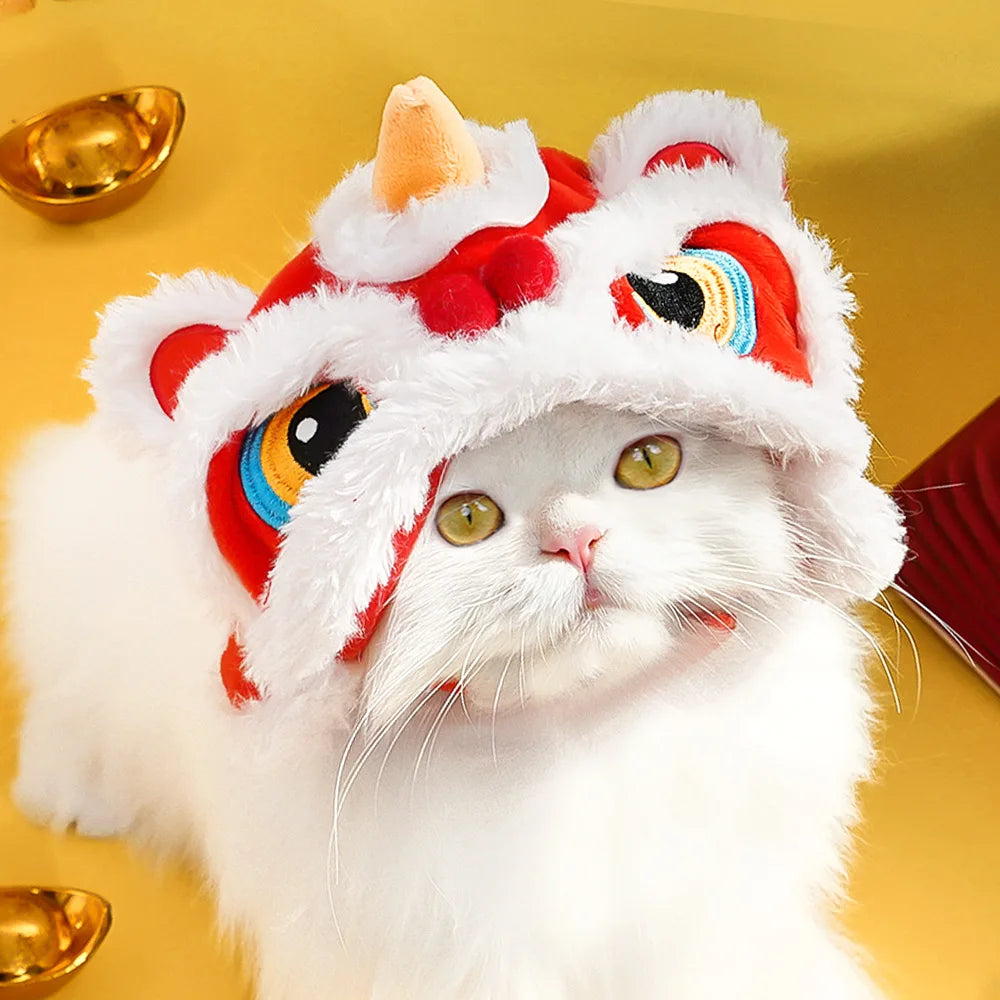 Pet New Year's Tiger or Halloween costume Hat