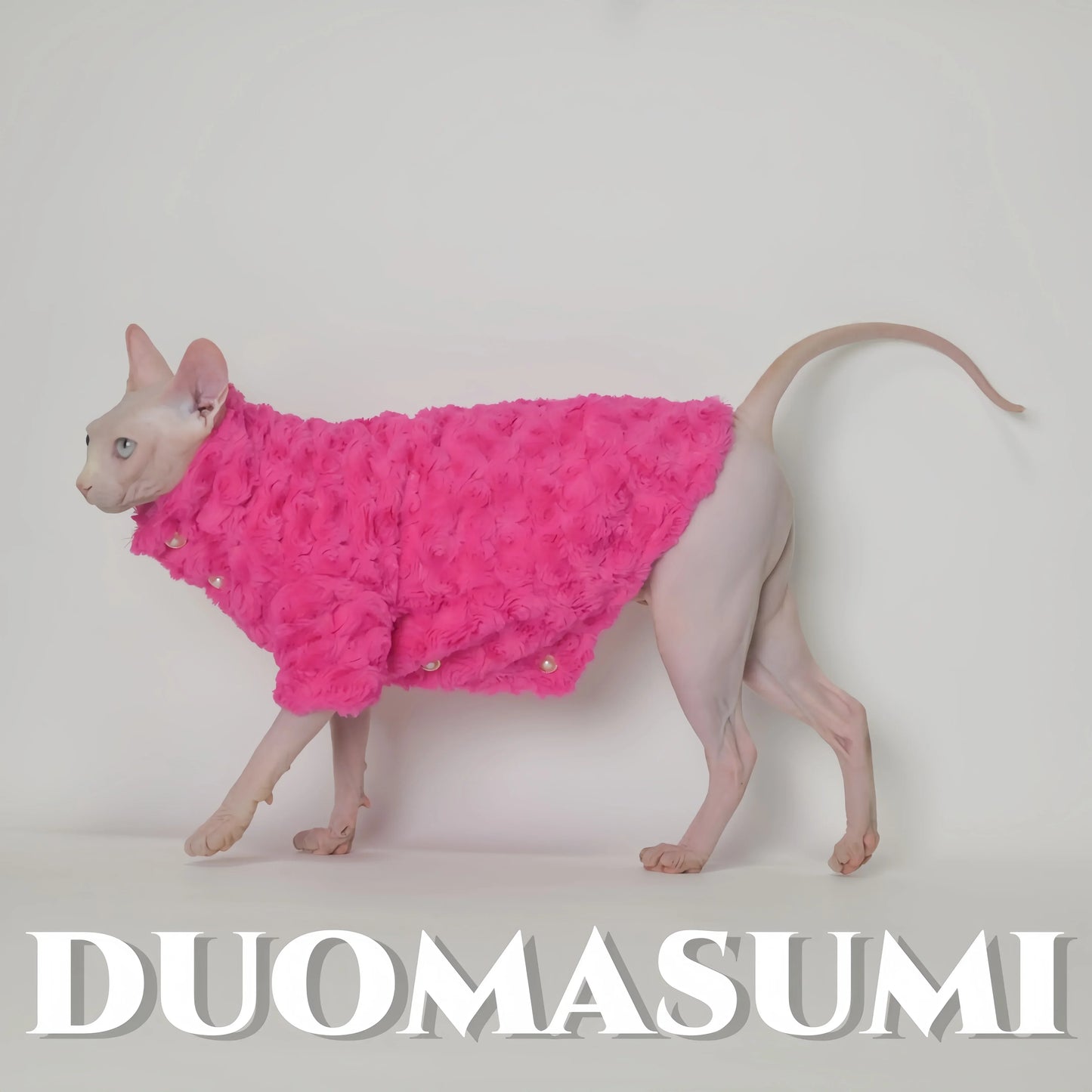 Hairless Cat Clothes Winter Two-layers Warm Thick Cat Apparel for Sphynx Cats, Devon Rex Cats,Small Cats and Dogs