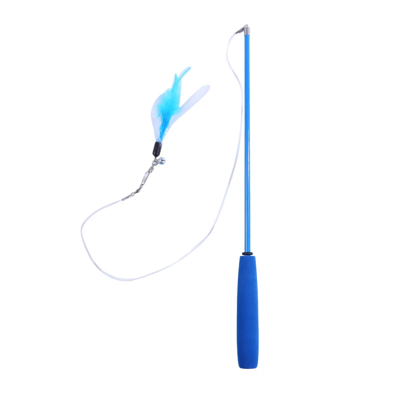 Cat Teaser Wands Three-section Telescopic Wand