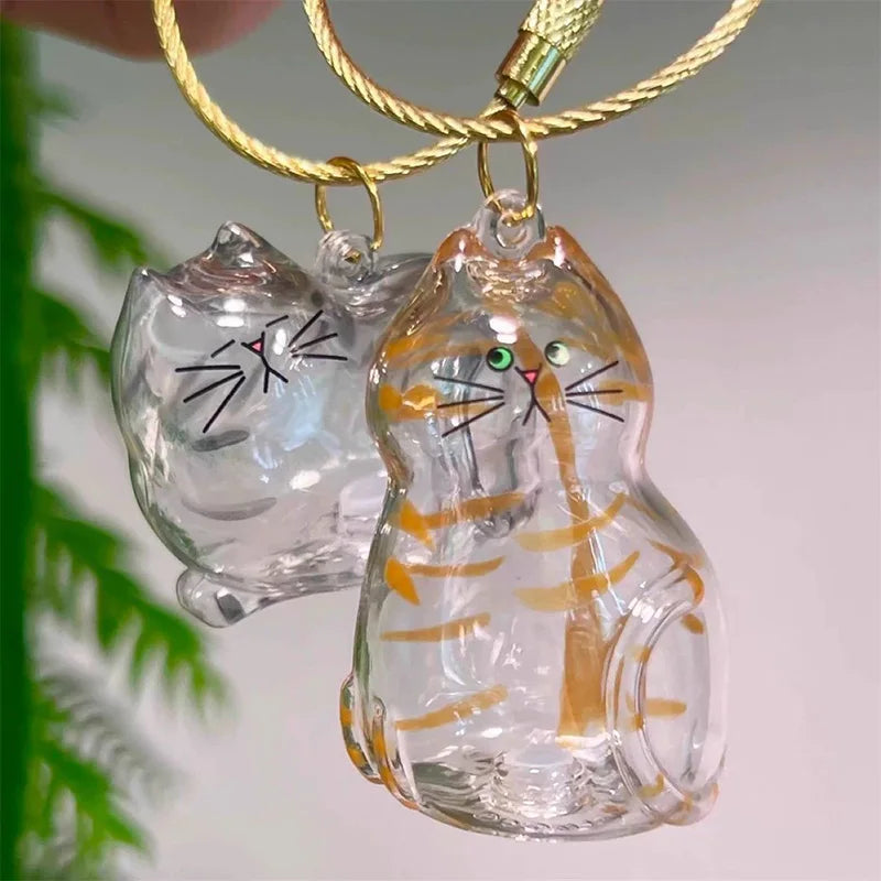 Cat Hair Storage Keychain Bottle