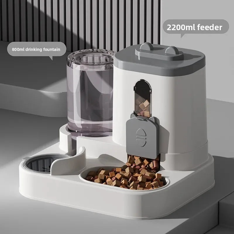 Automatic Cat Feeder Water Dispenser Set,