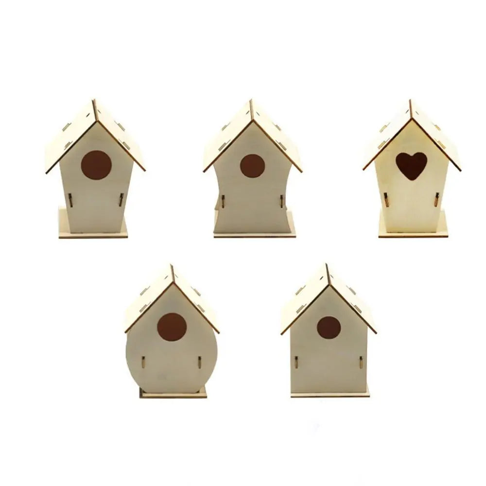 3pcs Home Crafts Wooden Bird Nest