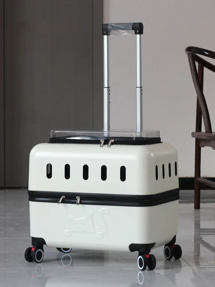 Large Pet Travel Carrier Rolling