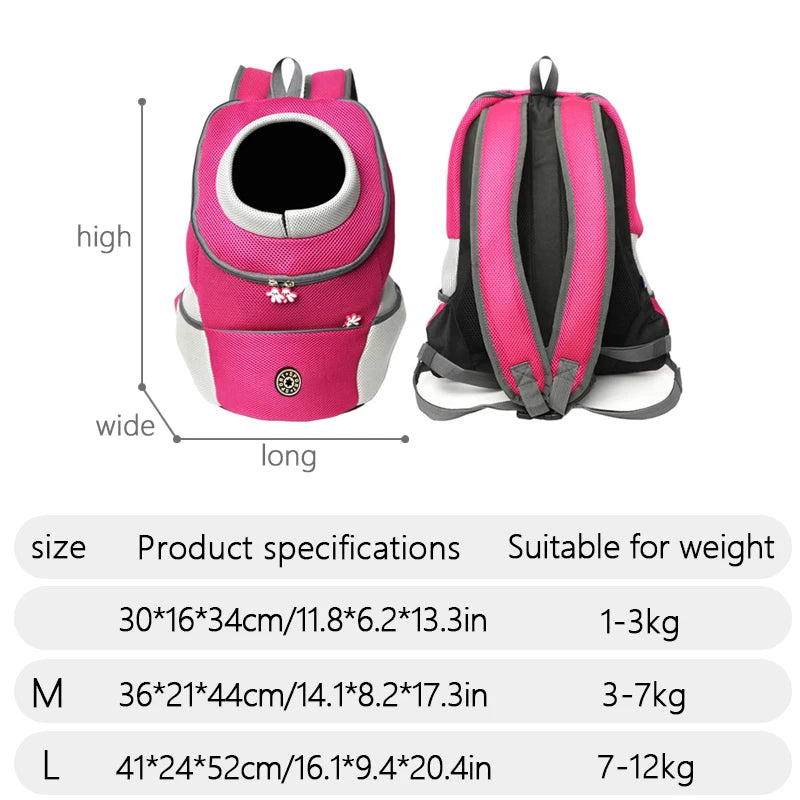 Double Shoulder Portable Outdoor Pet Bag