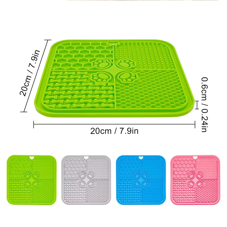 11 Colors Pet Slow Feeding Mat With Spatula