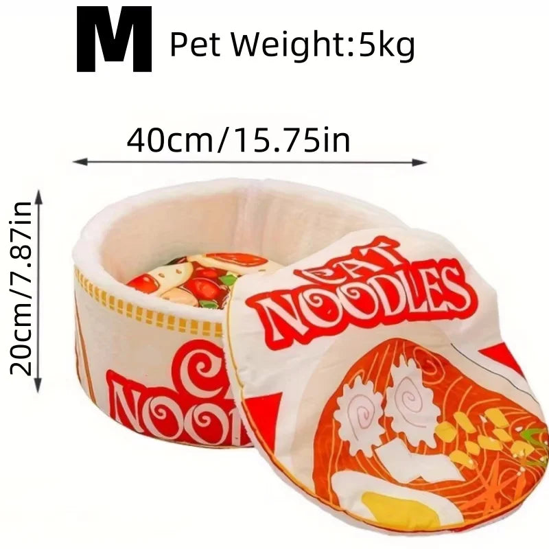 Cartoon Ramen Cat Nest