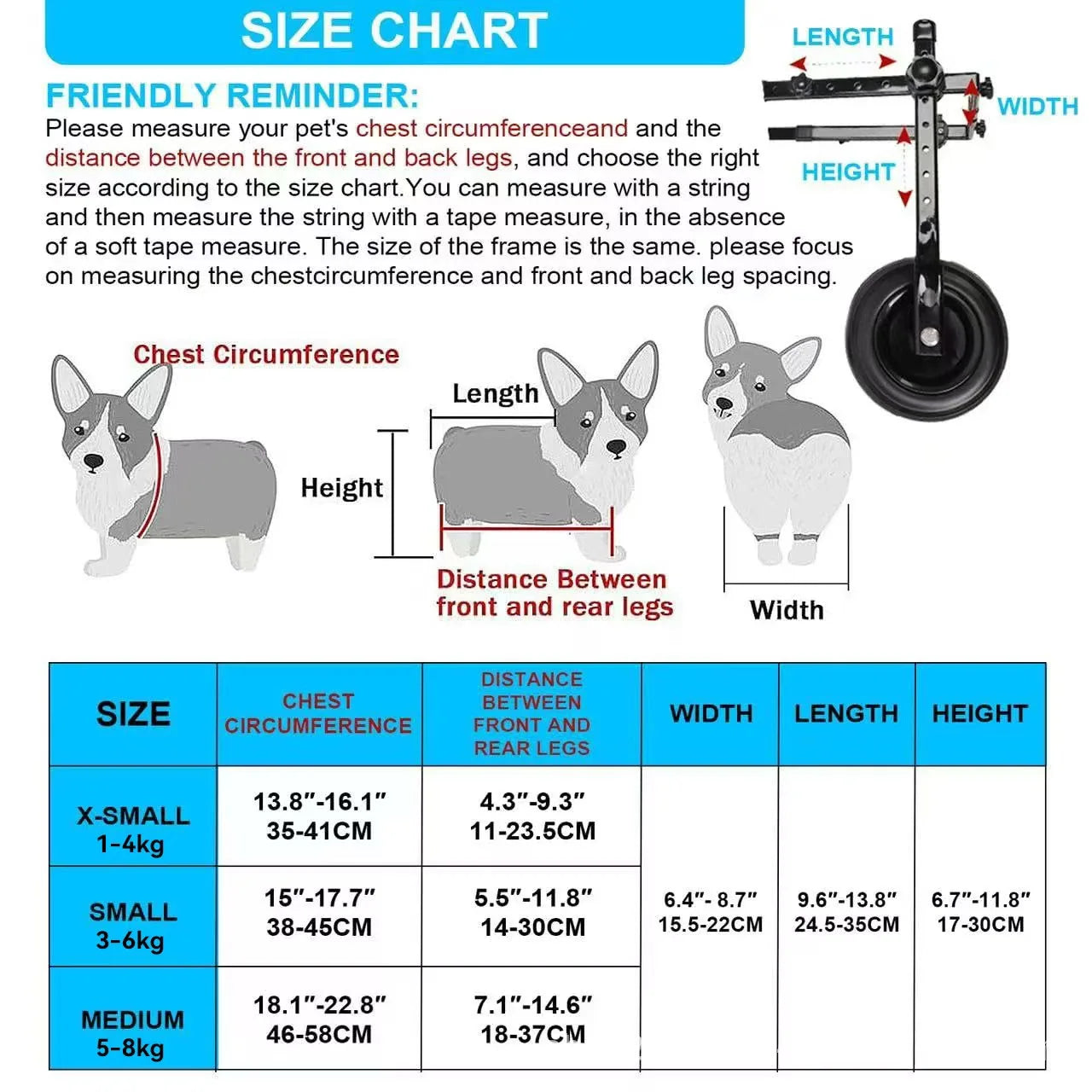 Pet Wheelchair Cart