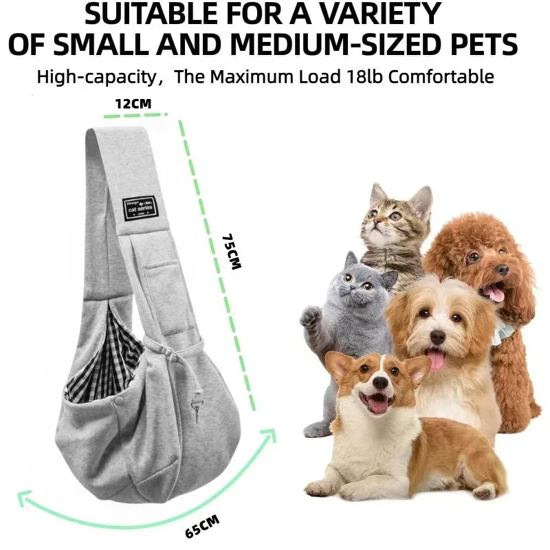 Cotton Comfortable Dog Crossbody Shoulder Bag