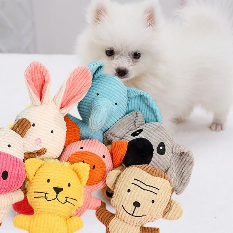 Cartoon Animal Plush Dog Toys