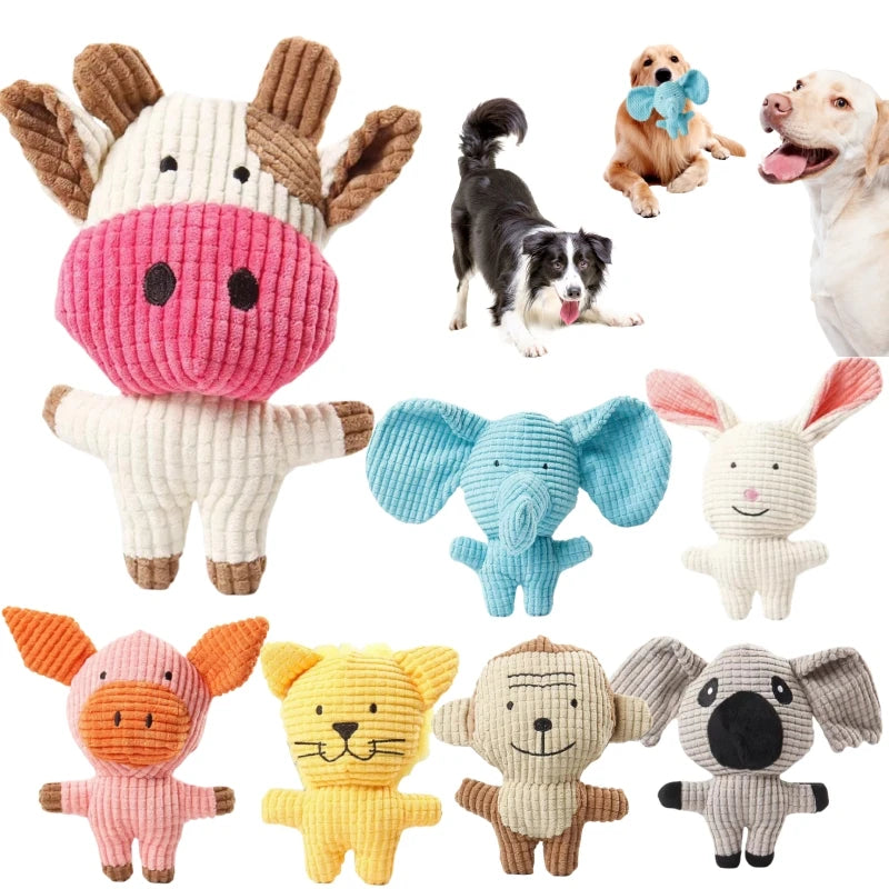 Cartoon Animal Plush Dog Toys