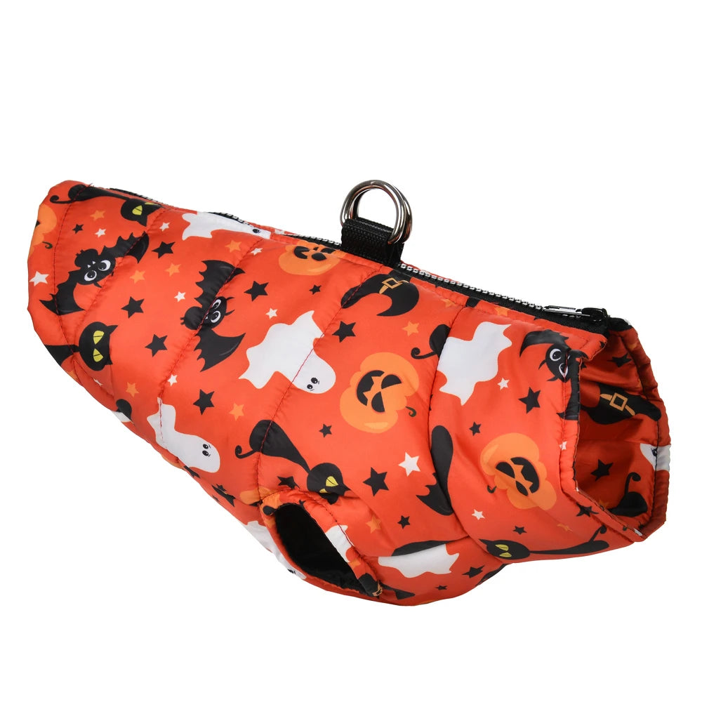 Halloween Dog Clothes Winter Warm Puppy Vest