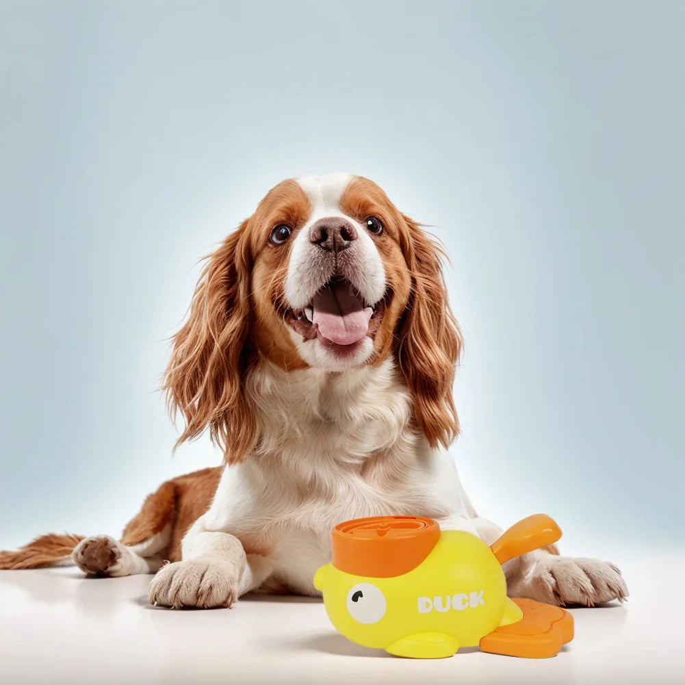 Yellow Duck Pet Automatic Feeder