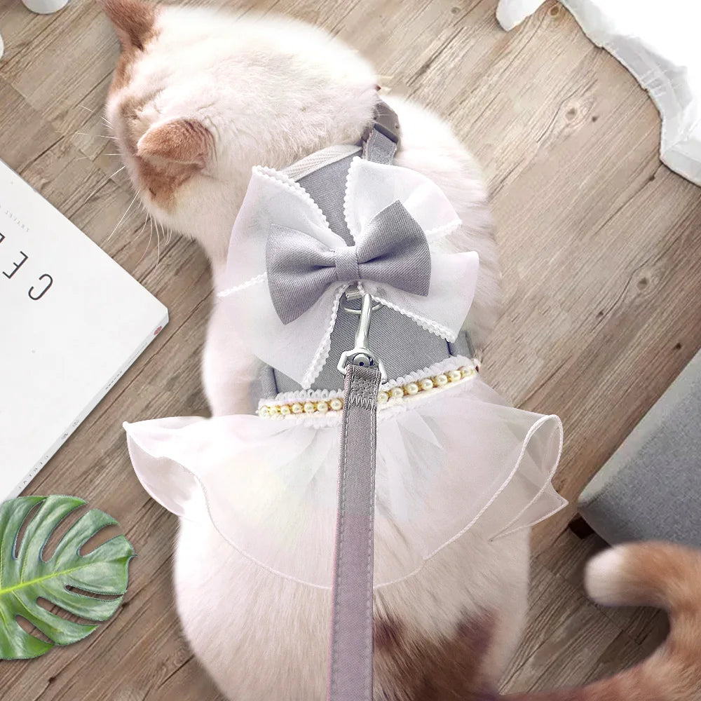 Nylon Cat Harness Leash Set
