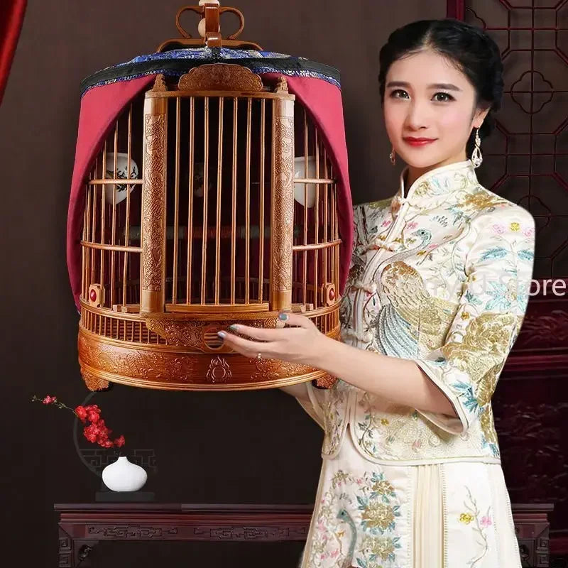 Parrot Vintage Bird Cage