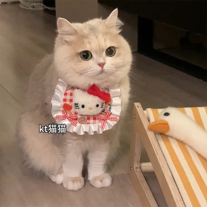 1pc Pet Cat Bib Little Yellow Duck Pet Scarf