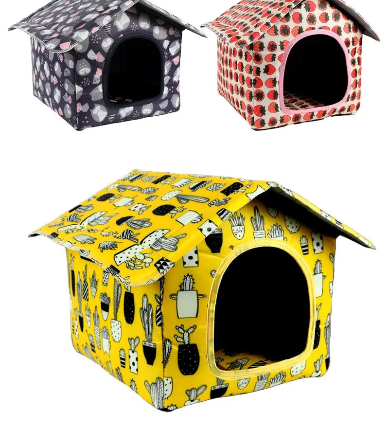 Water-resistant Foldable and Detachable Pet House