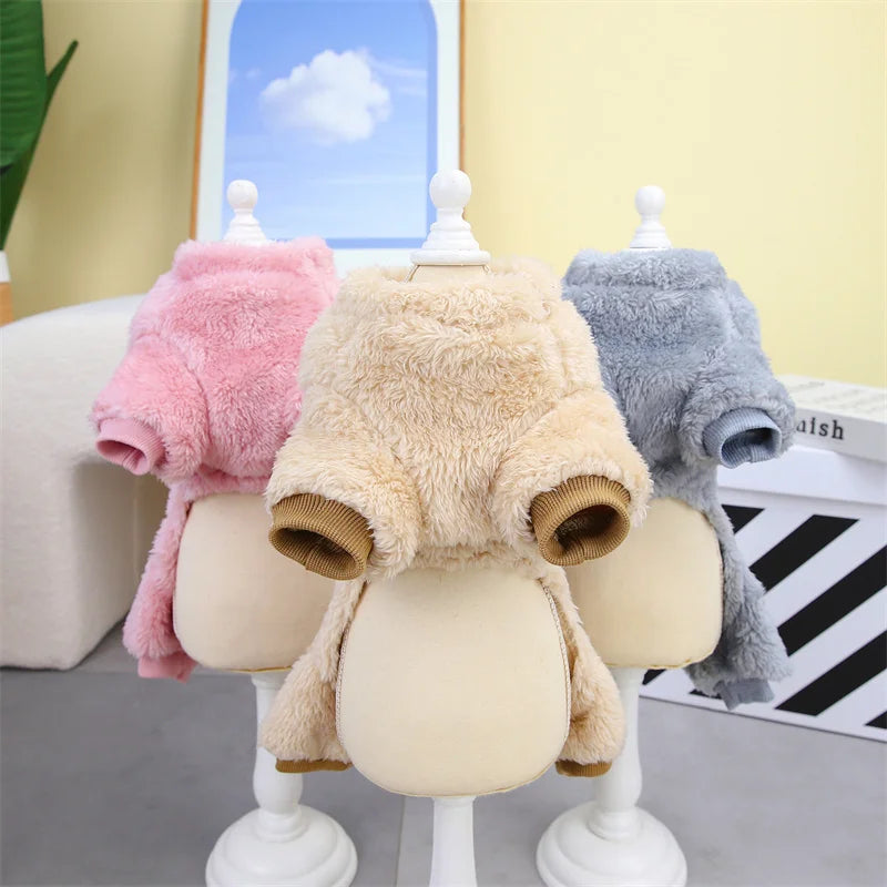 Winter Fleece Pet Dog Jumpsuit