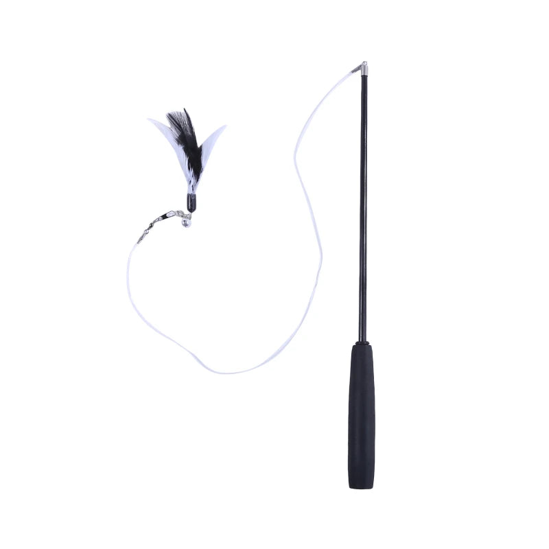 Cat Teaser Wands Three-section Telescopic Wand