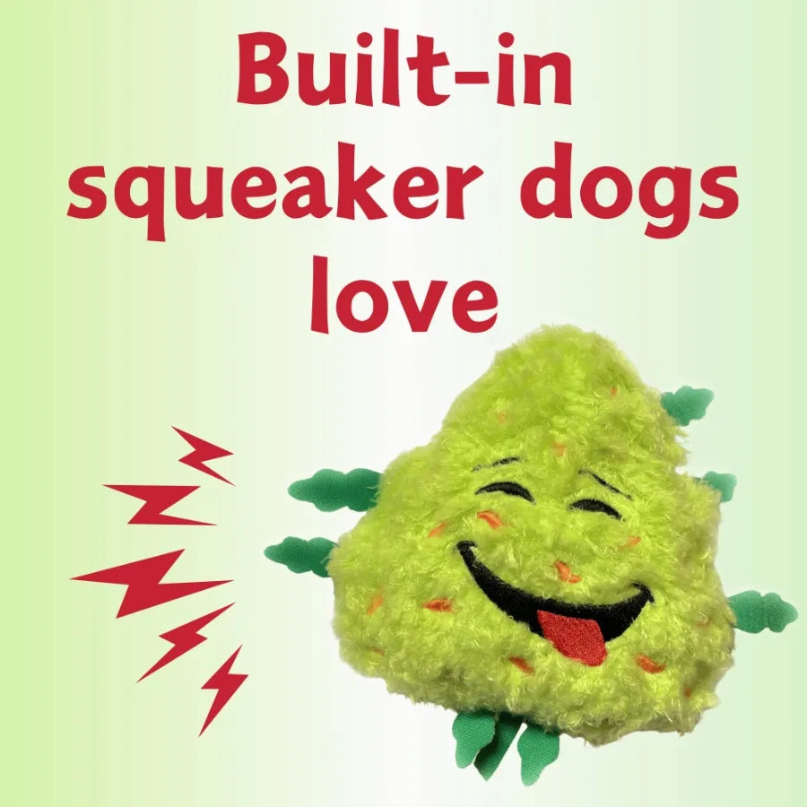 Funny Squeaky Weed Dog Toy