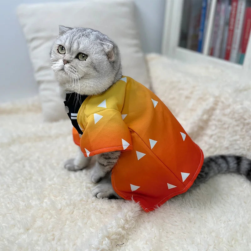 Demon Slayer Zenitsu Pet Cosplay