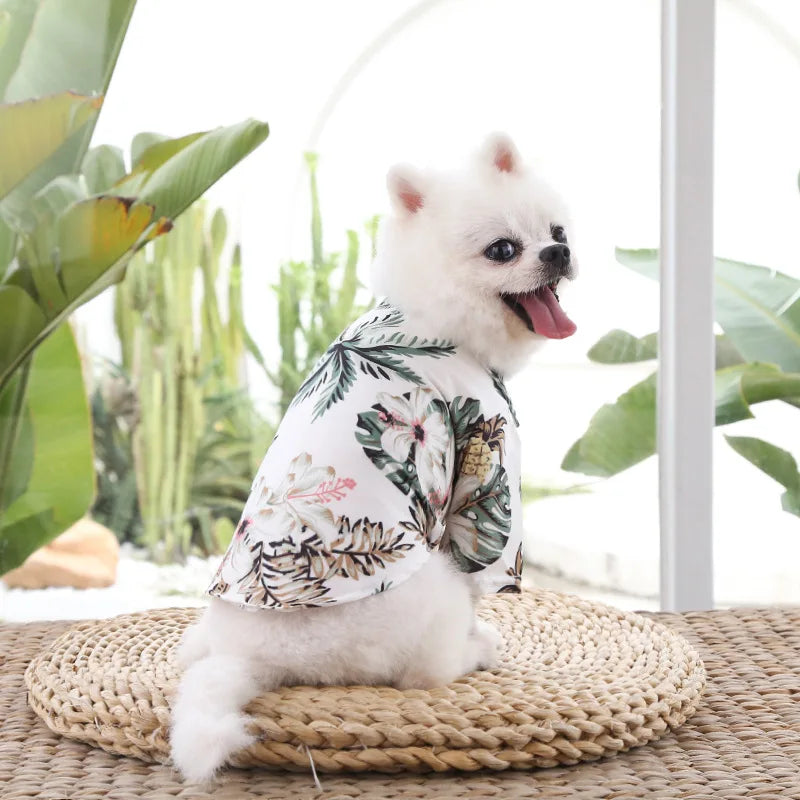 Hawaiian Beach Style Dog Shirt