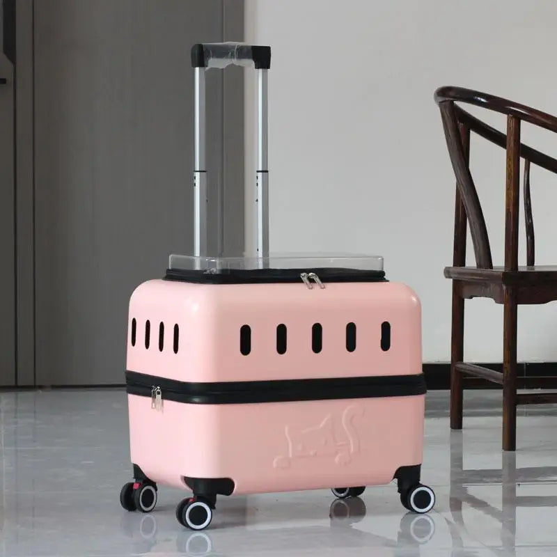 Large Pet Travel Carrier Rolling