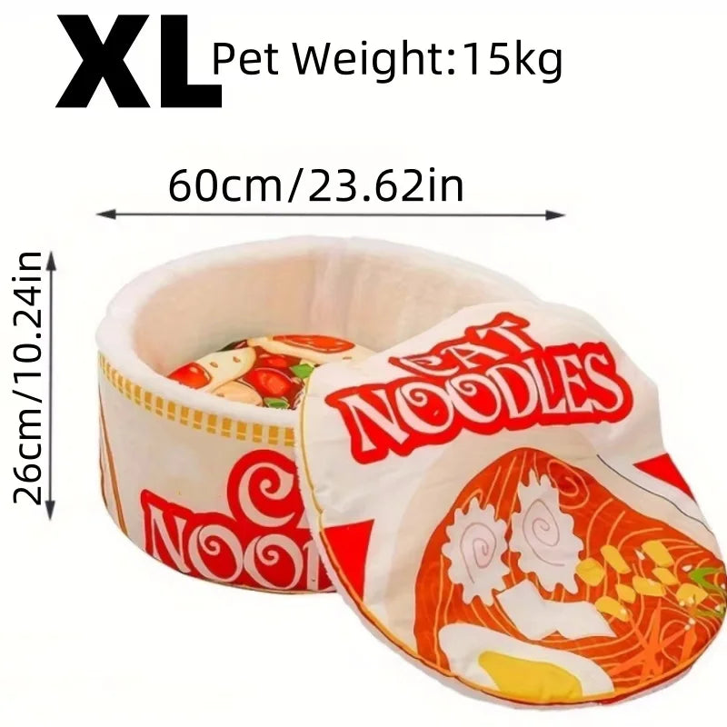 Cartoon Ramen Cat Nest
