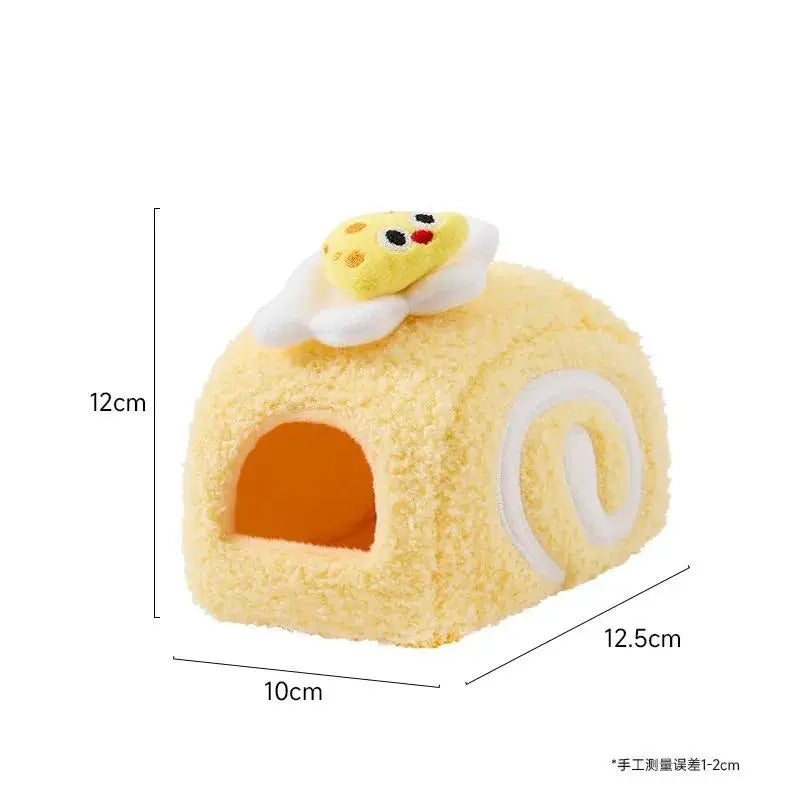 Cute Desserts Cake Plush Hamster House