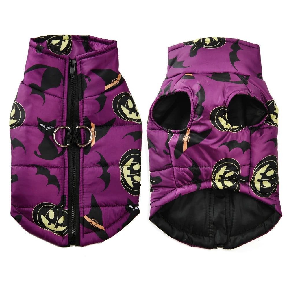 Halloween Dog Clothes Winter Warm Puppy Vest