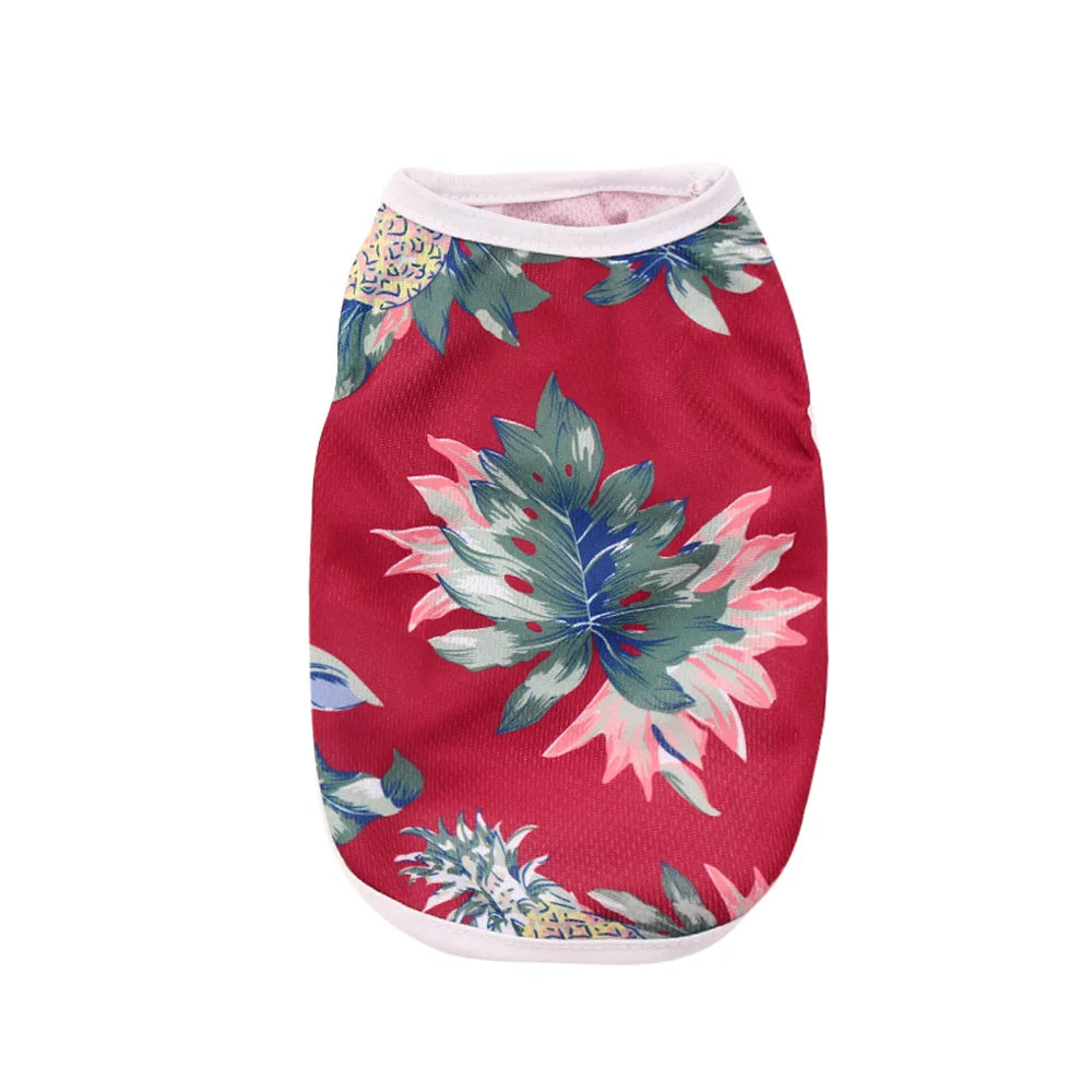 Cat and Dog Summer Clothing Hawaiian Style