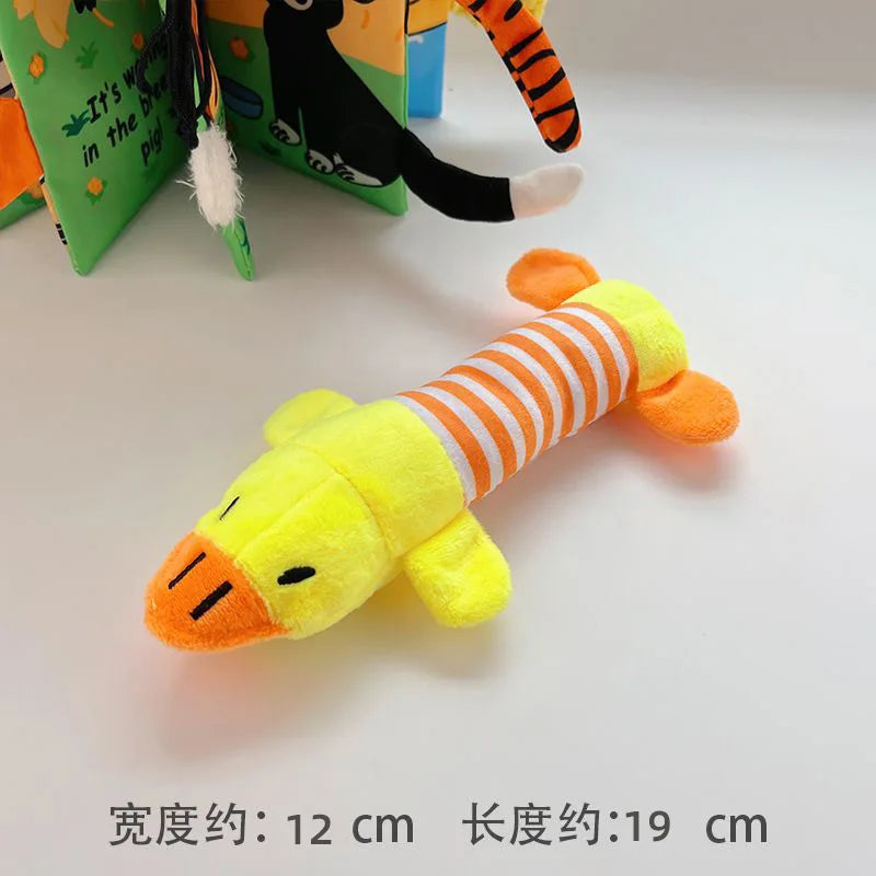 Dog Cat Fleece Toys Elephant Duck Pig Chicken