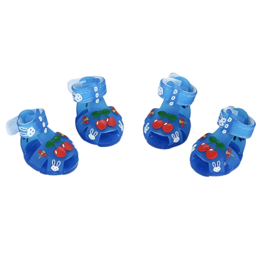 4Pcs/Set Cartoon Dog Summer Jelly Sandals