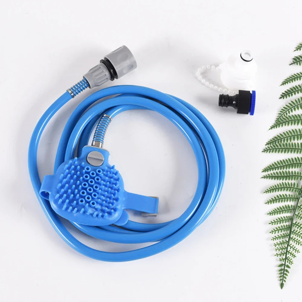 Dog Shower Nozzle Silicone Massage Tool