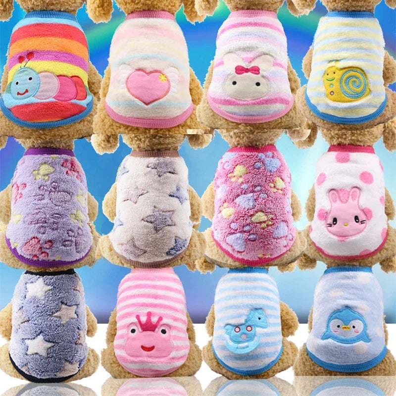Fleece Dog Clothes Small Dog Vest Shirt