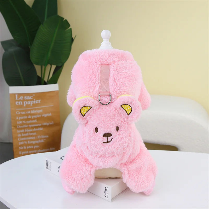 Winter Fleece Pet Dog Jumpsuit
